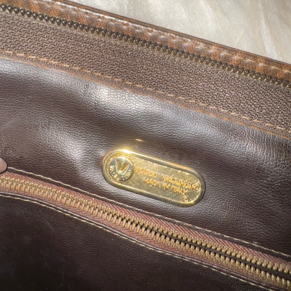 Brown Patterned Valentino Women’s Clutch Bag - Picture 2 of 7